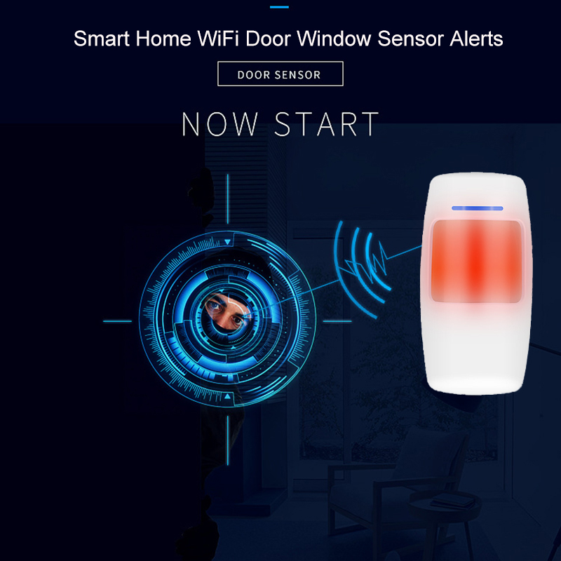 Tuya smart home Security Alarm Kit WiFi gateway Hub Door Window Sensor PIR Detector Automation Home Security System Alexa Google